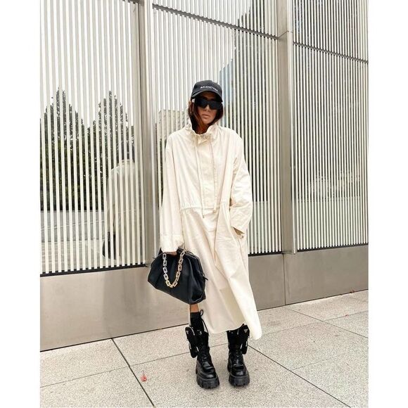 Limited Edition Zara Dress Beige Cotton - Picture 8 of 8